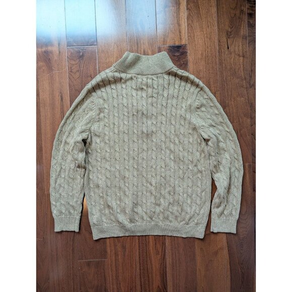 Lauren Ralph Lauren Cable Knit Metallic Gold 3X NWT - Picture 10 of 11
